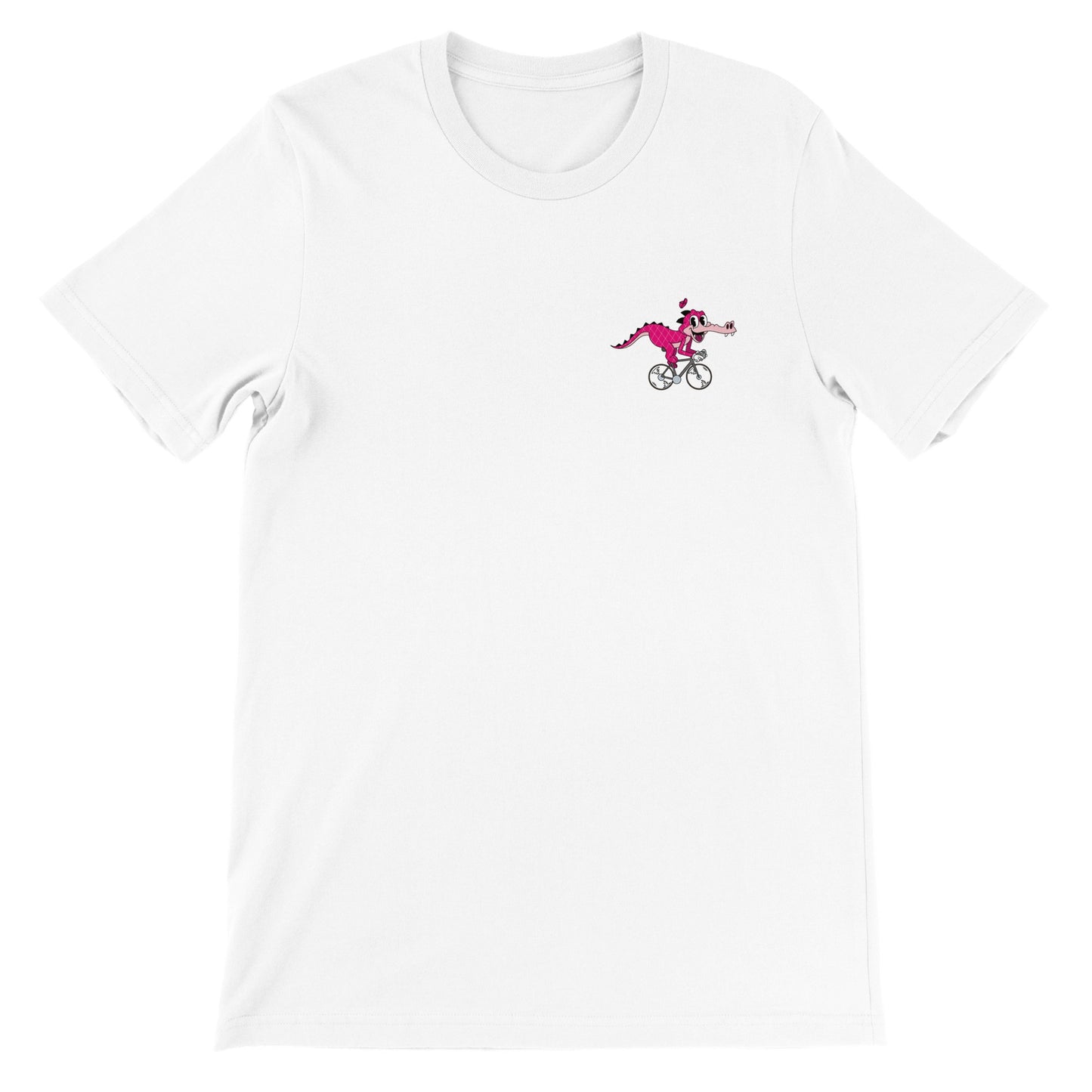Argyle Riding a Bike - Crewneck T-shirt