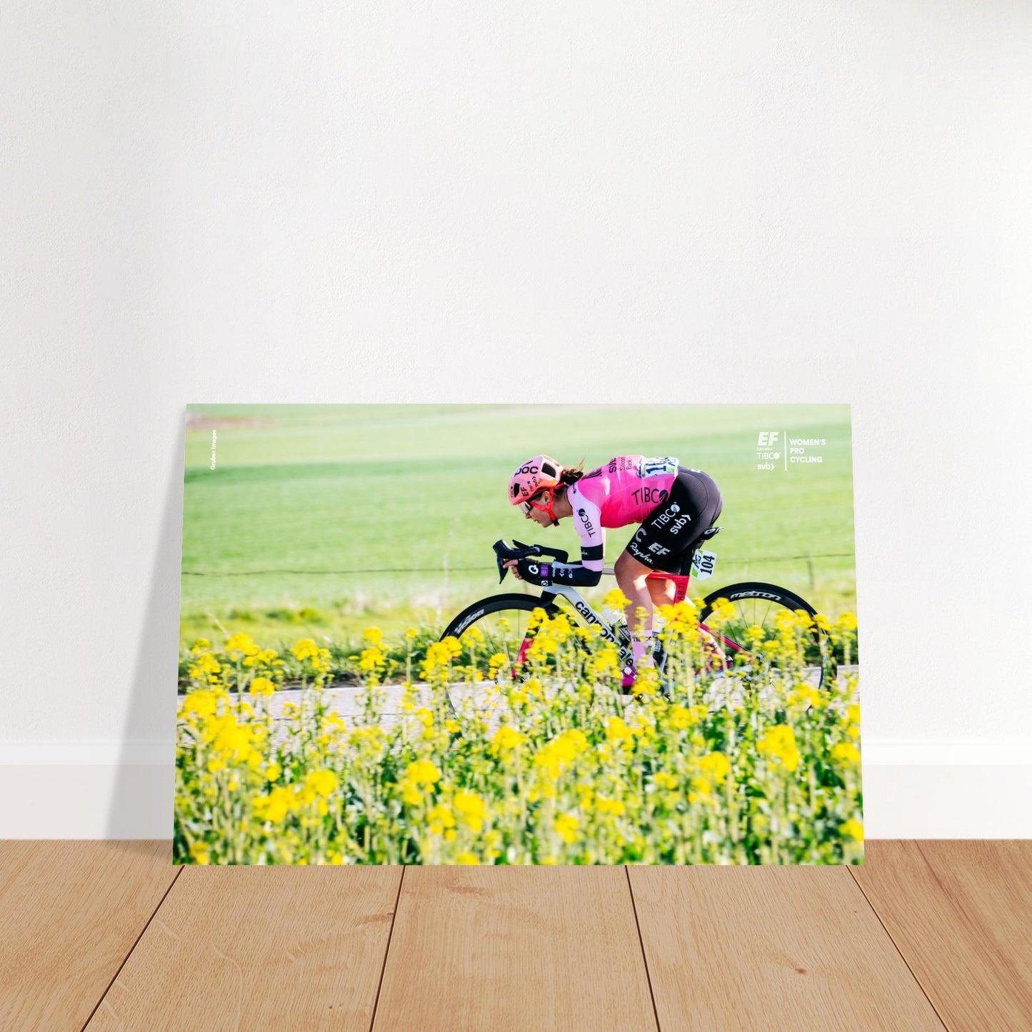 Sara and Flowers - Poster